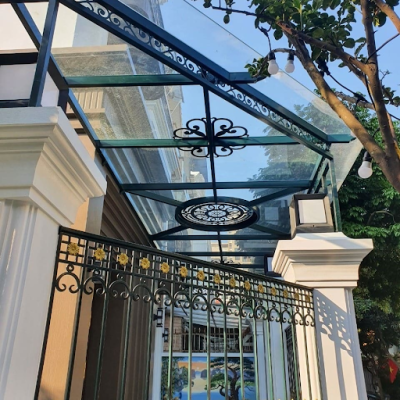 Mái kính phụ kiện mái kính sắt nghệ thuật