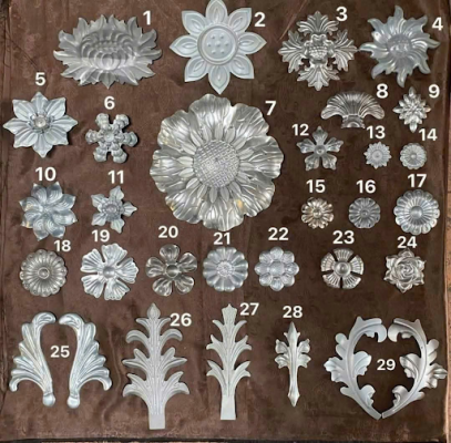 Phụ kiện mái kính sắt mỹ thuật